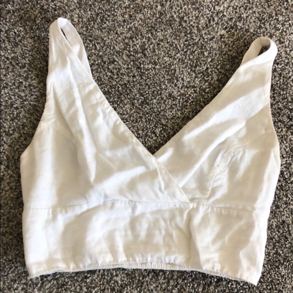 White Crop Top